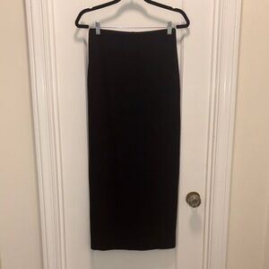 Classic Black Knit Pencil Skirt